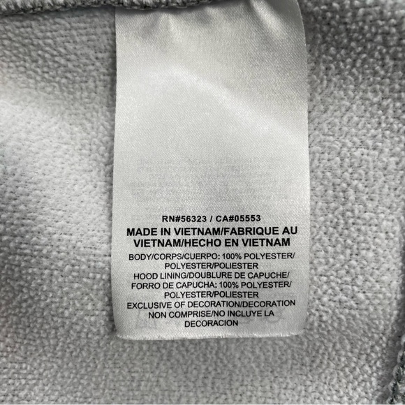 Nike Therma-Fit Pullover Hoodie Sweatshirt Gray Blue Chevron Men’s Size Large - Picture 9 of 11